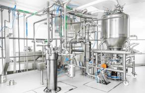 A powder mixing plant for API